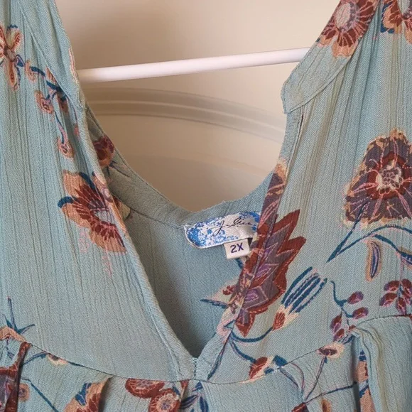 Floral Fall Dress 2X (but wears like a 3X) - Picture 3 of 3